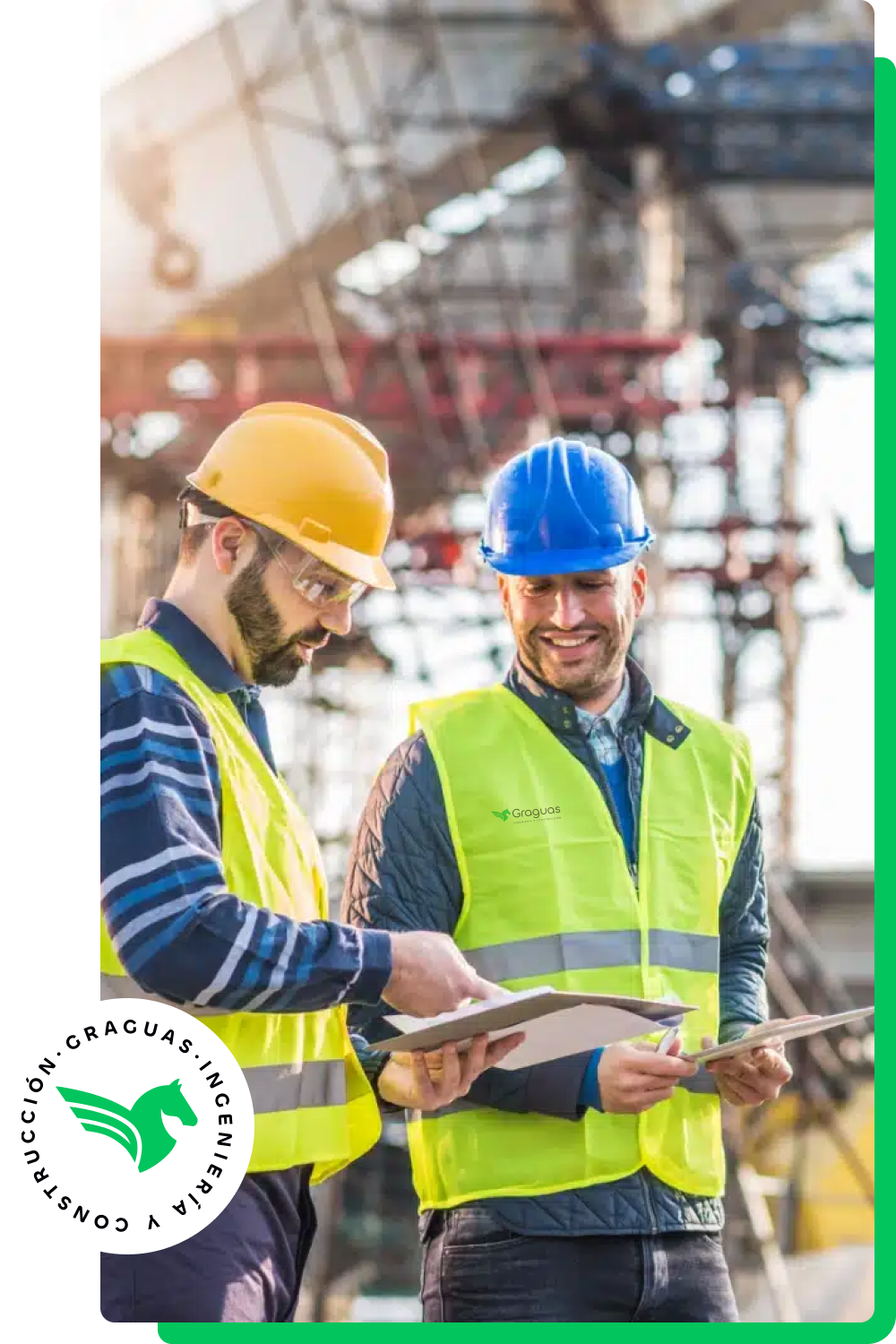 Fotografía de ingeniero en obra